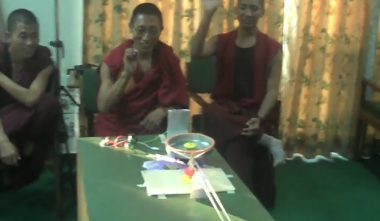 Tinkering with monks: chain reaction contraption